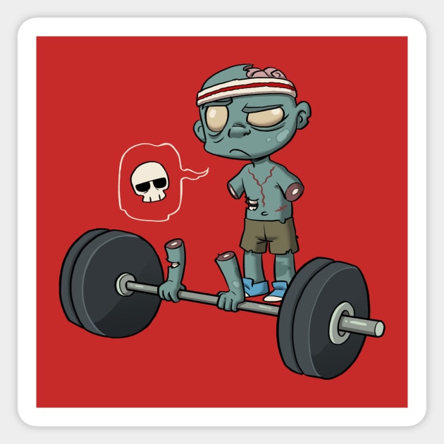 DEAD Lift Sticker by Dooomcat